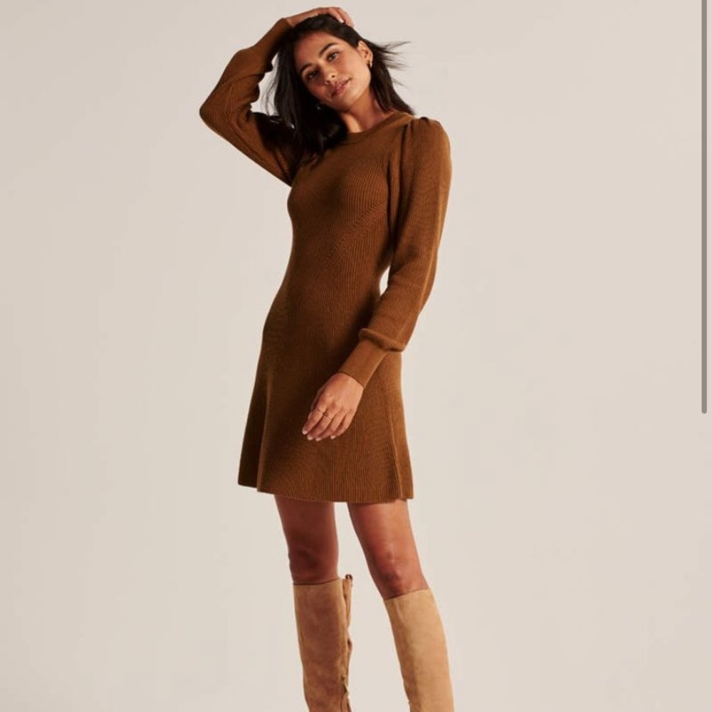 New Abercrombie & Fitch Sweater Dress - Rust